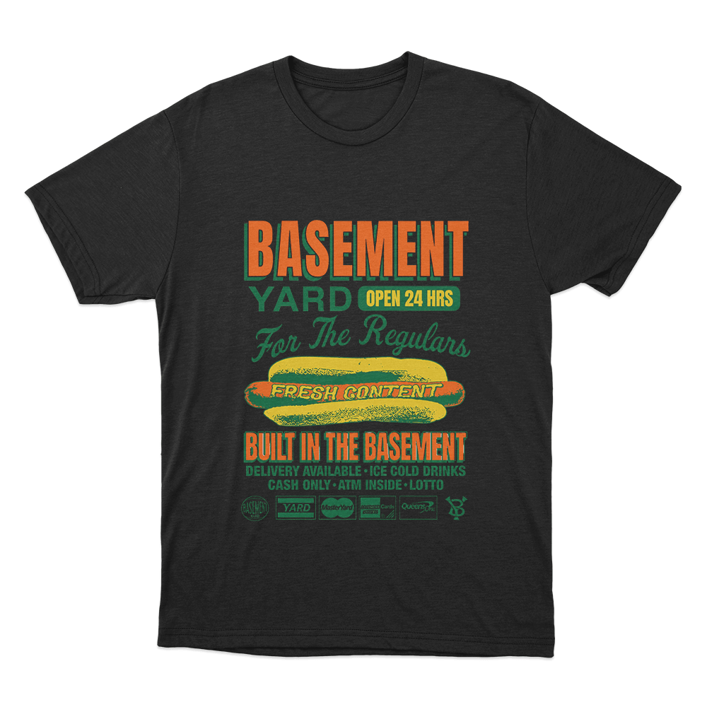 Basement Deli Unisex T Shirt Black Basement Deli Unisex T Shirt Black