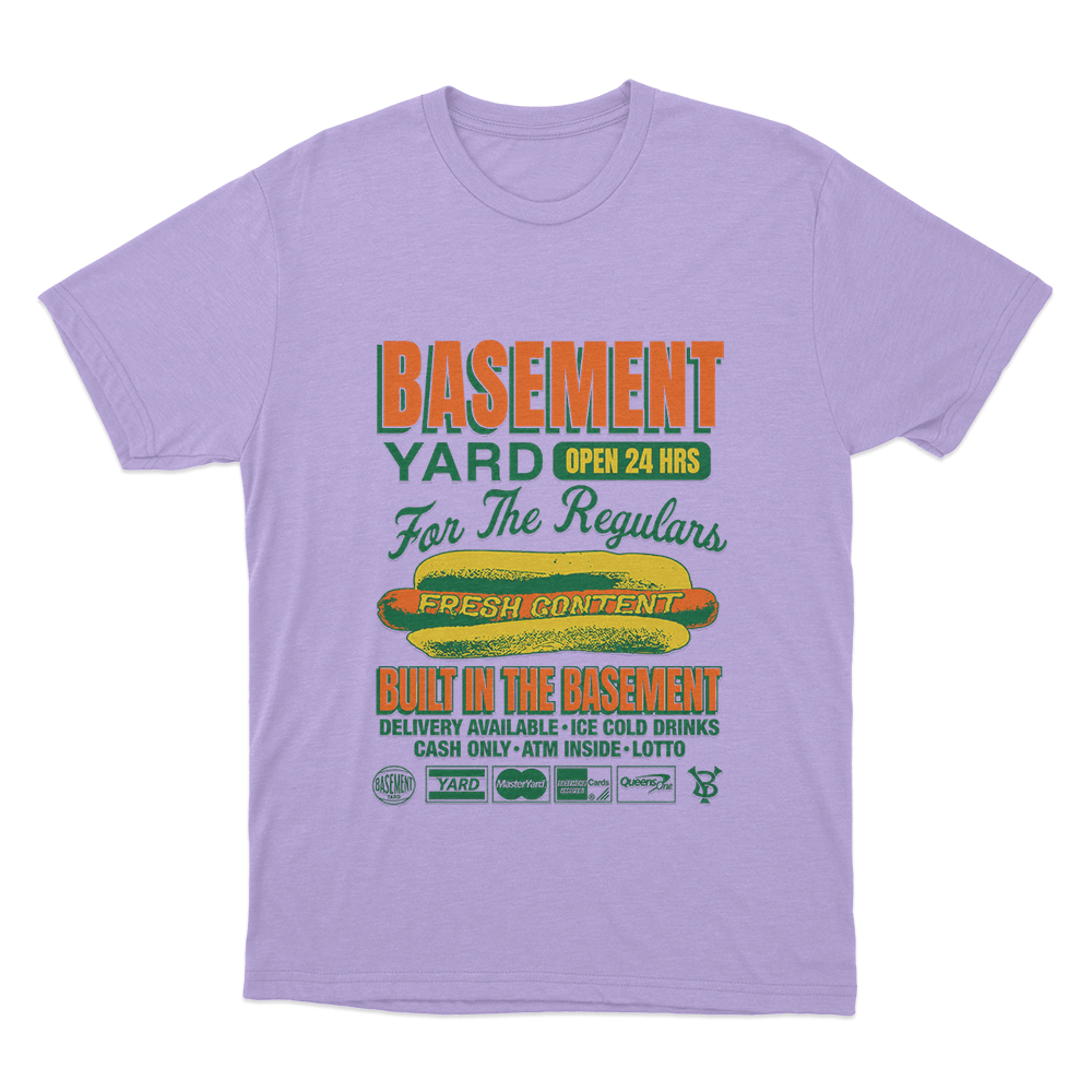 Basement Deli Unisex T Shirt Purple Basement Deli Unisex T Shirt Purple