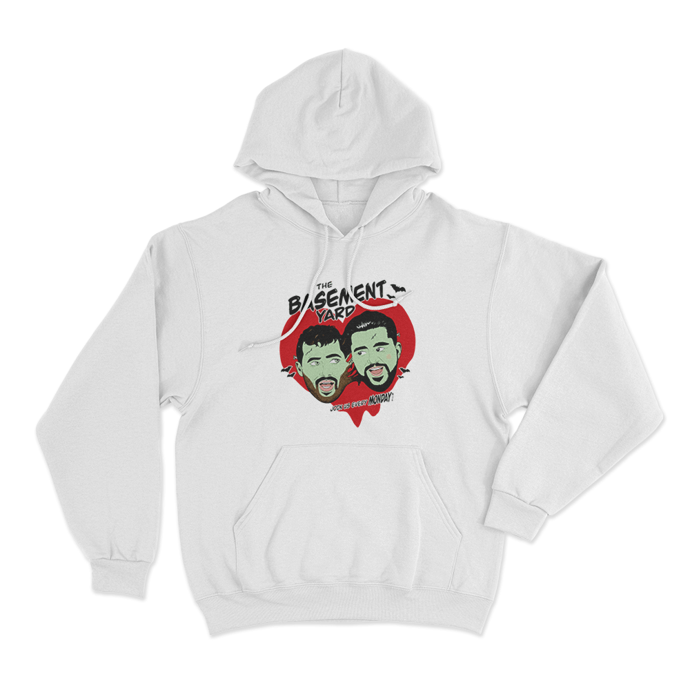 Join Us Every Monday Unisex Hoodie White Join Us Every Monday Unisex Hoodie White