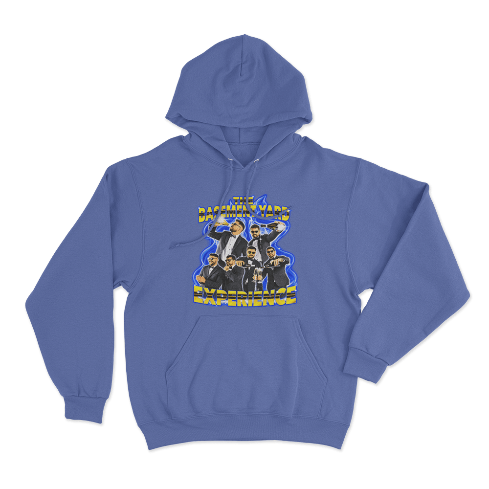 TBY Flames Unisex Hoodie Blue TBY Flames Unisex Hoodie Blue