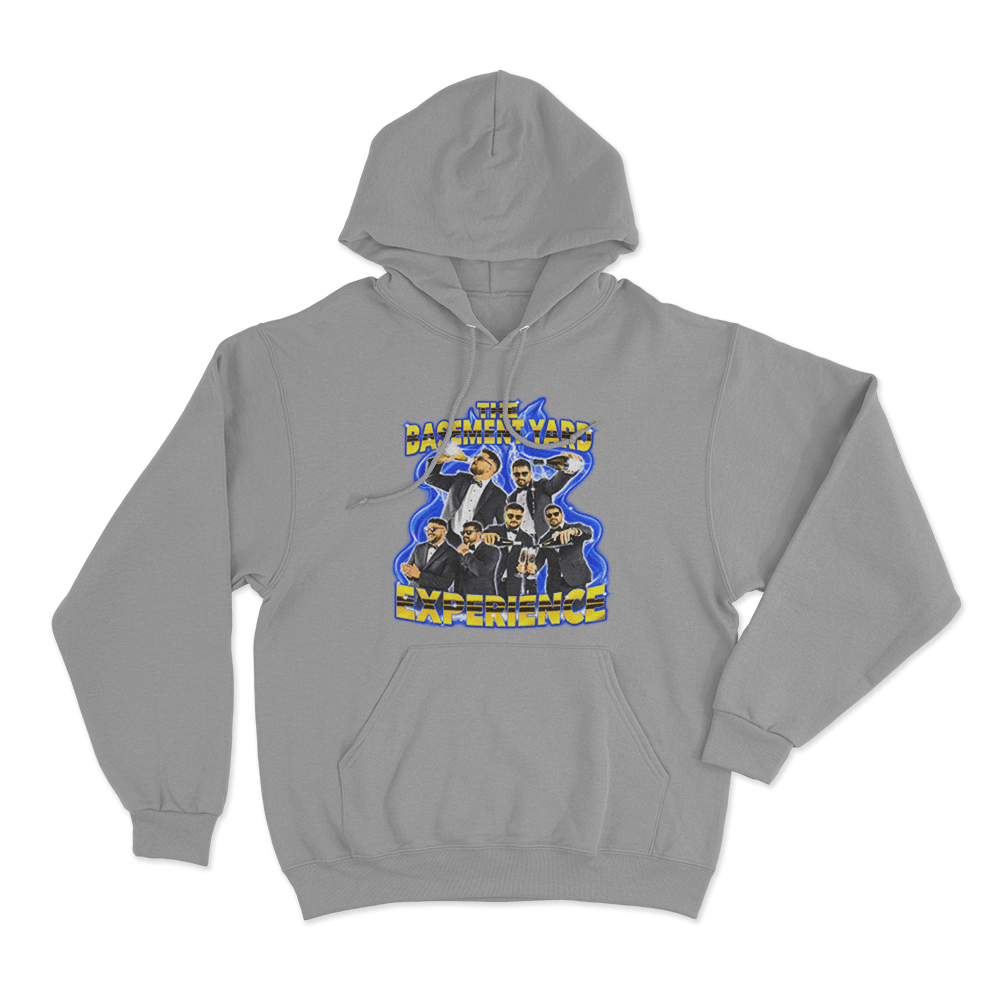 TBY Flames Unisex Hoodie Grey TBY Flames Unisex Hoodie Grey