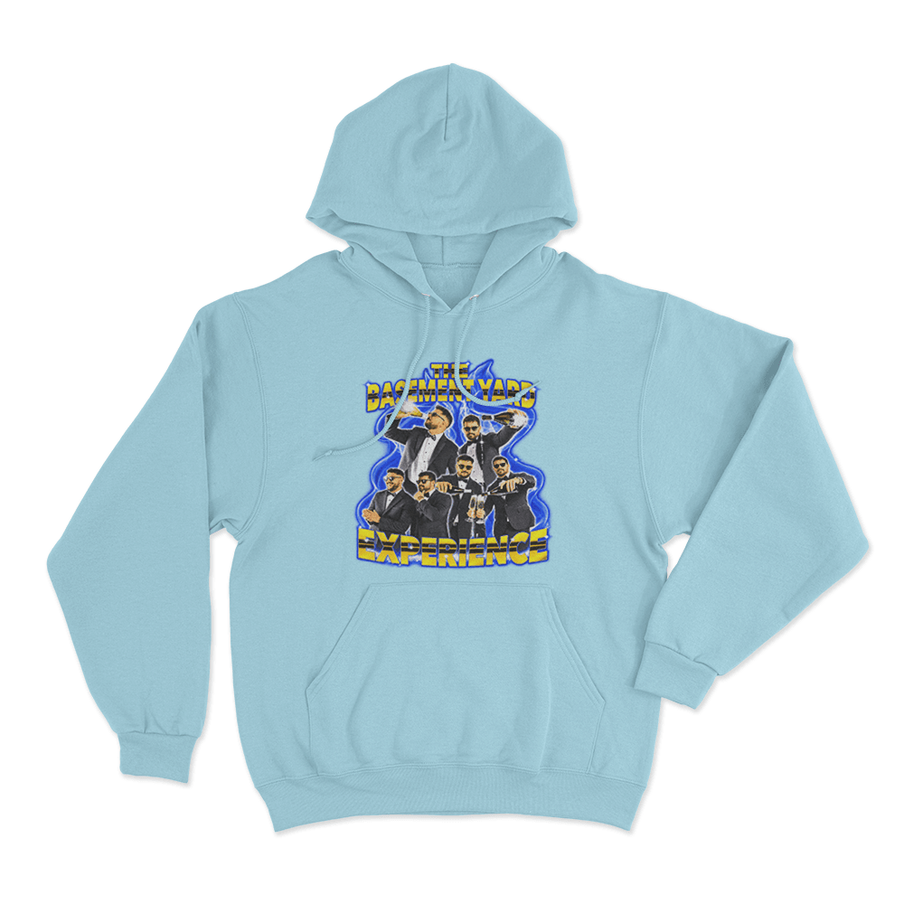 TBY Flames Unisex Hoodie Sky Blue TBY Flames Unisex Hoodie Sky Blue