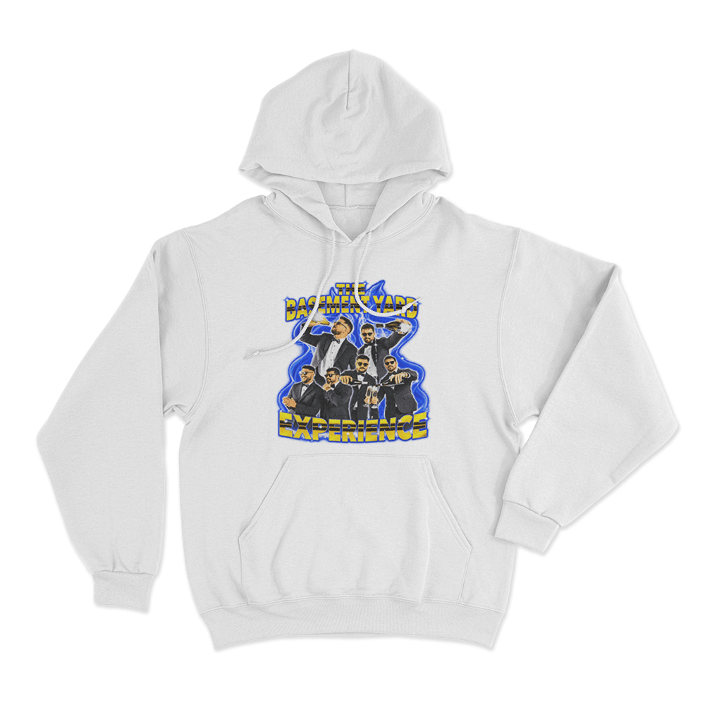TBY Flames Unisex Hoodie White TBY Flames Unisex Hoodie White