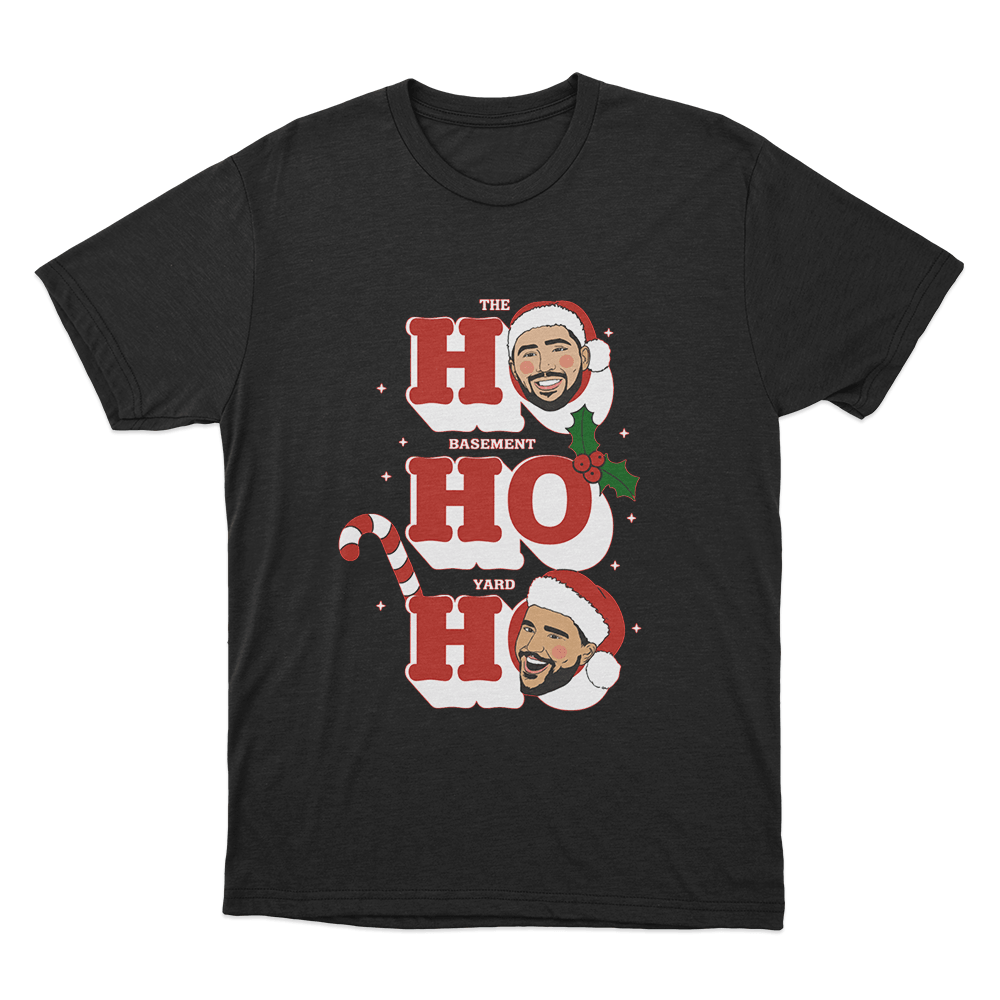The Basement Yard Ho Ho Ho Unisex T Shirt Black The Basement Yard Ho Ho Ho Unisex T Shirt Black