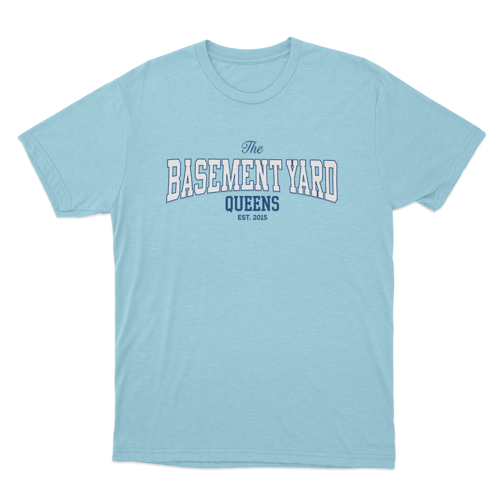 The Basement Yard Queens Est. 2015 Unisex T Shirt Sky Blue The Basement Yard Queens Est. 2015 Unisex T Shirt Sky Blue